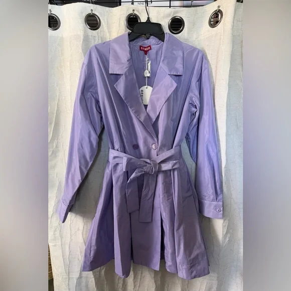 fitted lace wedding dress 1960s Purple Suede Trench Coat S  The Barn Owl Vintage Goods